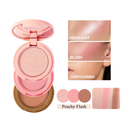 Trilusse™ | 3-in-1 Stackable Makeup Set
